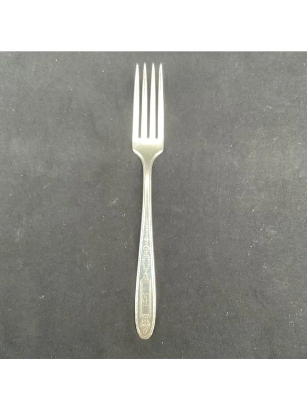 Lot of 12 Community Plate Silverplate Salad Forks Monogram H Vintage Flatware